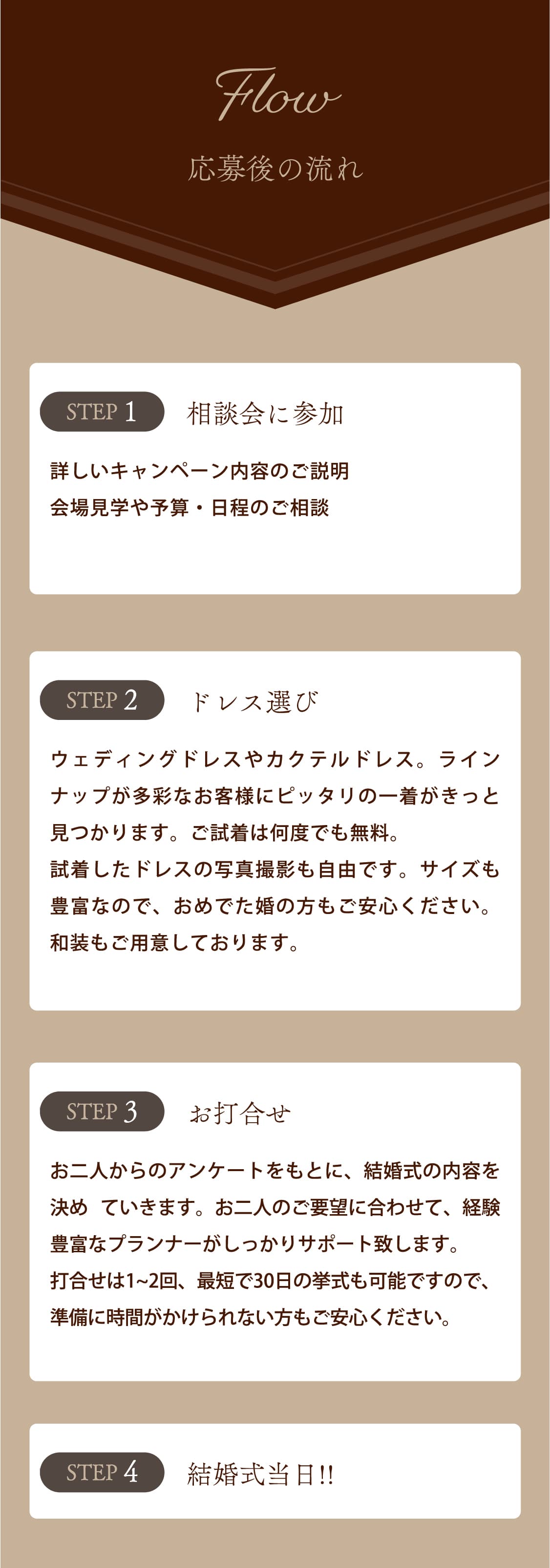 結婚式モニター募集!